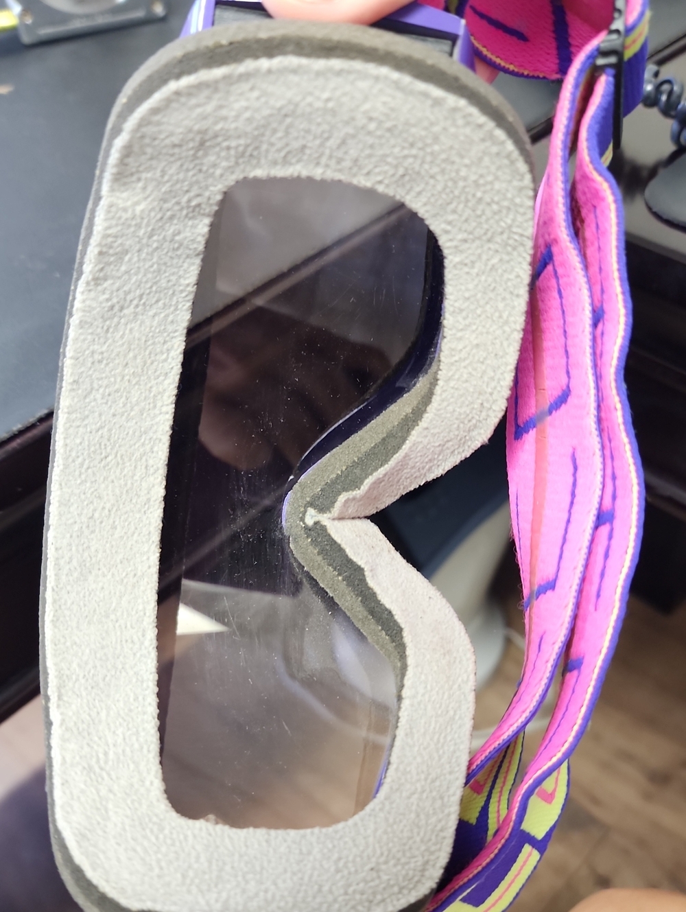 🥳Scott Hustle X MX goggles vibrant purple frame and a pink, Youth Size - Picture 13 of 14
